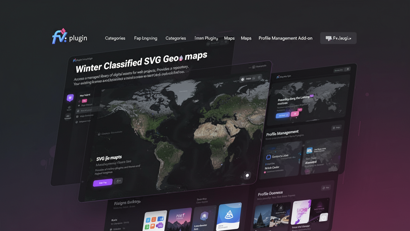 Preview of Winter Classified SVG Geo maps