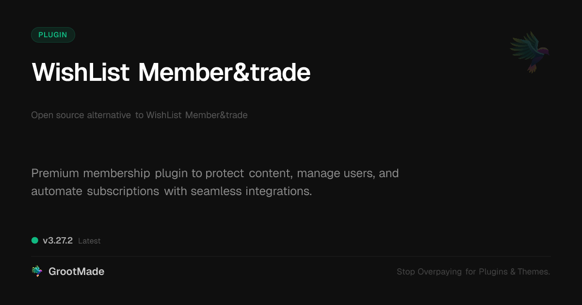 Preview of WishList Member&trade; X