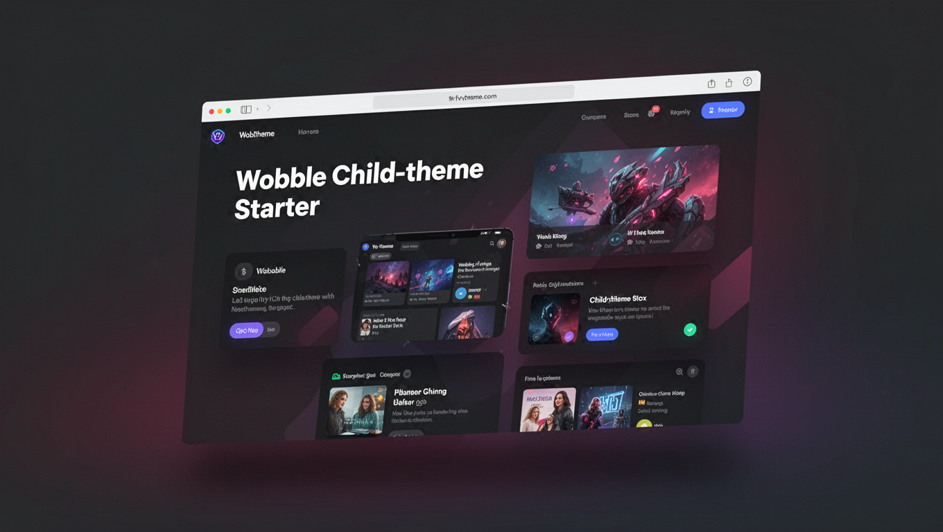 Preview of Wobble Child-theme Starter