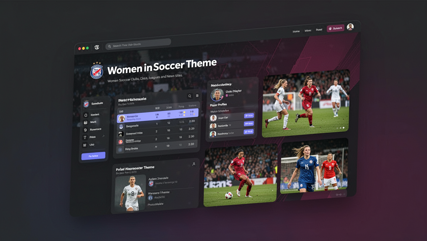 Preview of Women in Soccer theme