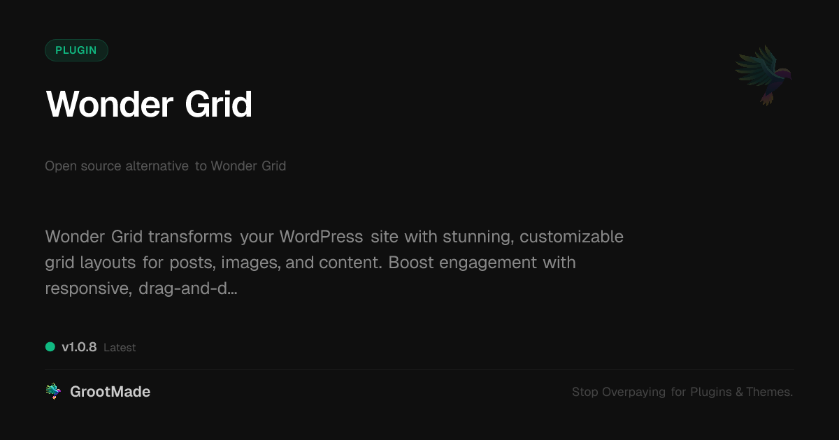 Preview of Wonder Grid