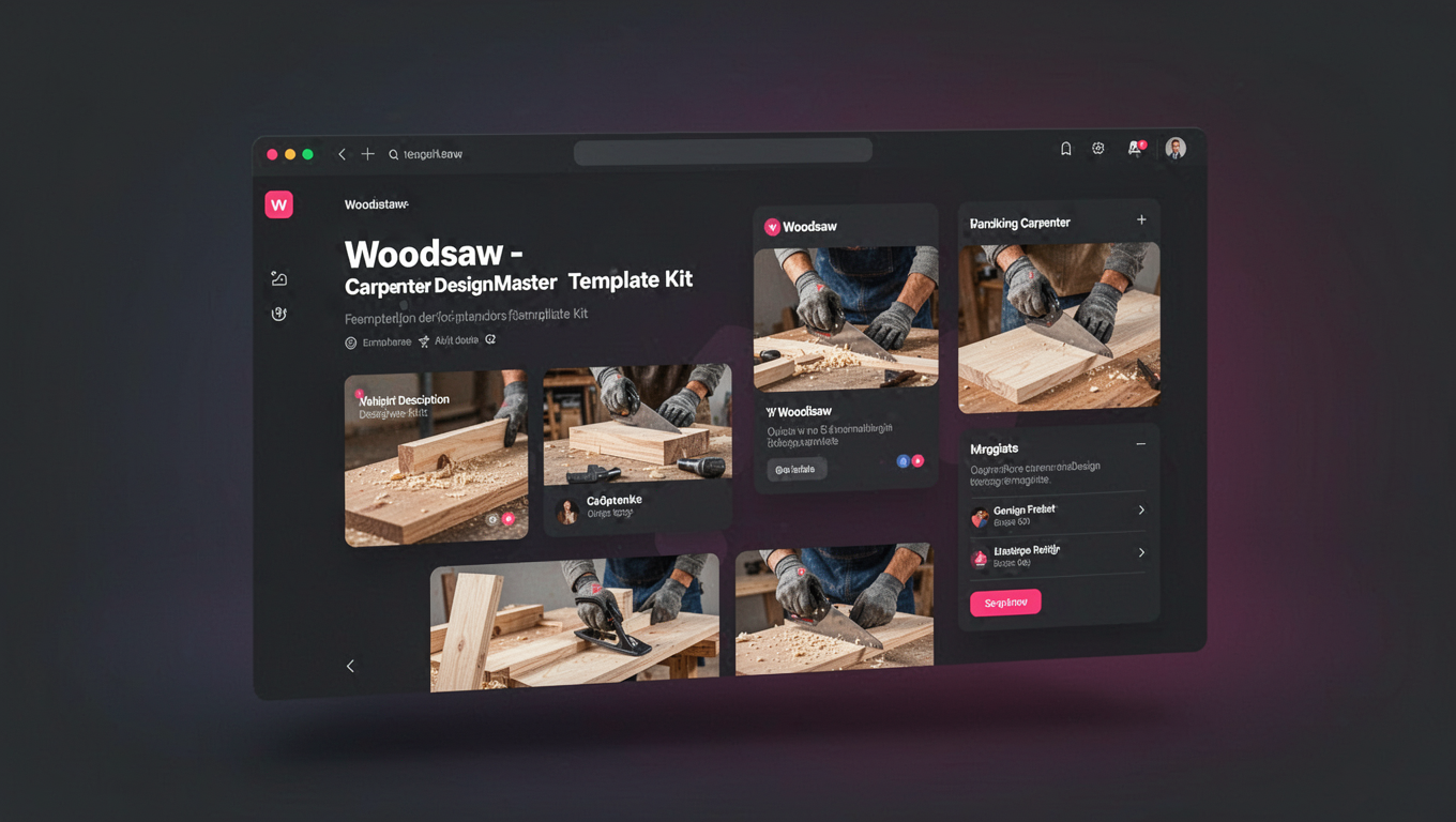 Preview of Woodsaw - Carpenter DesignMaster Template Kit