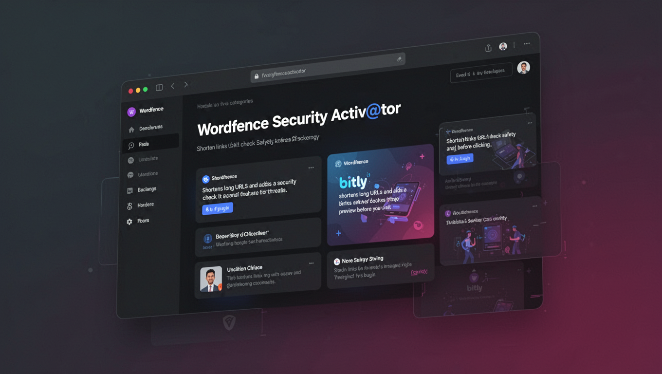 Preview of Wordfence Security Activ@tor