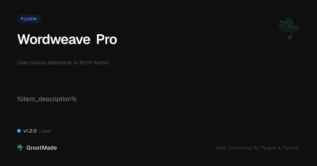 Preview of Wordweave Pro