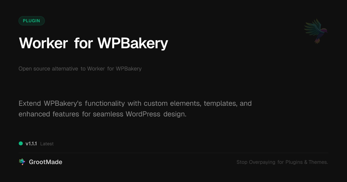 Preview of Worker for WPBakery