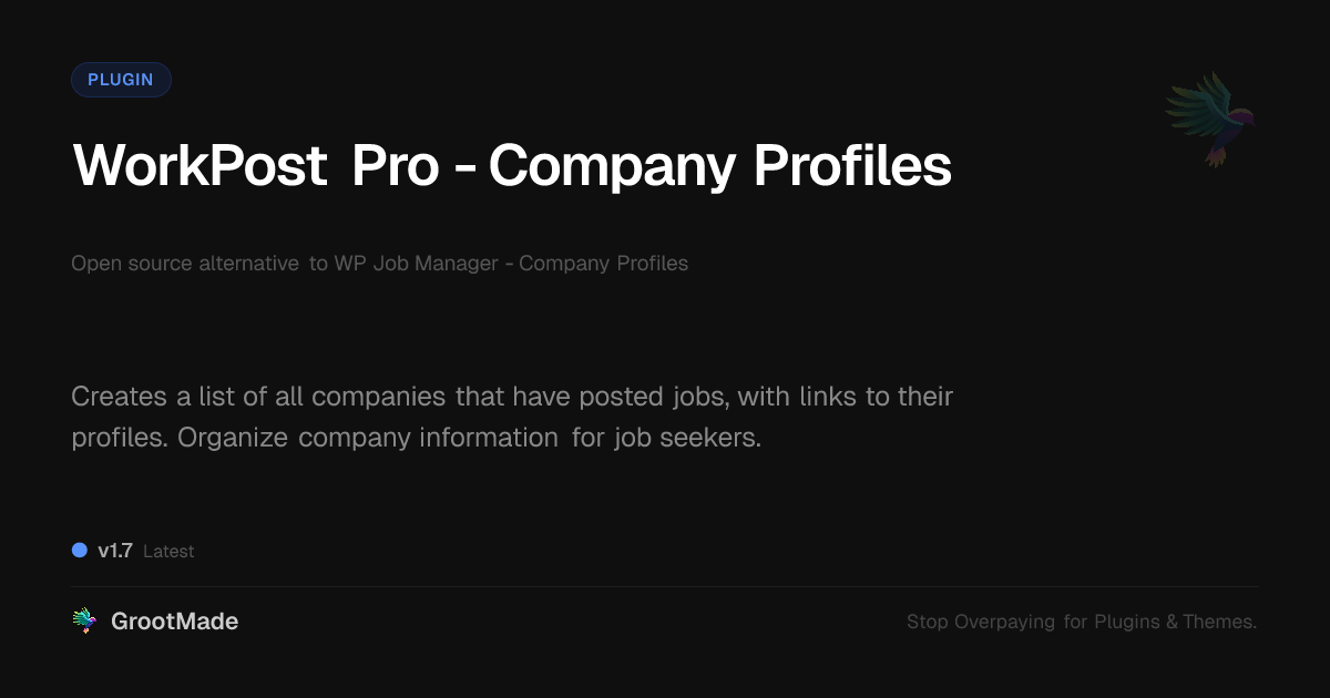 Preview of WorkPost Pro - Company Profiles