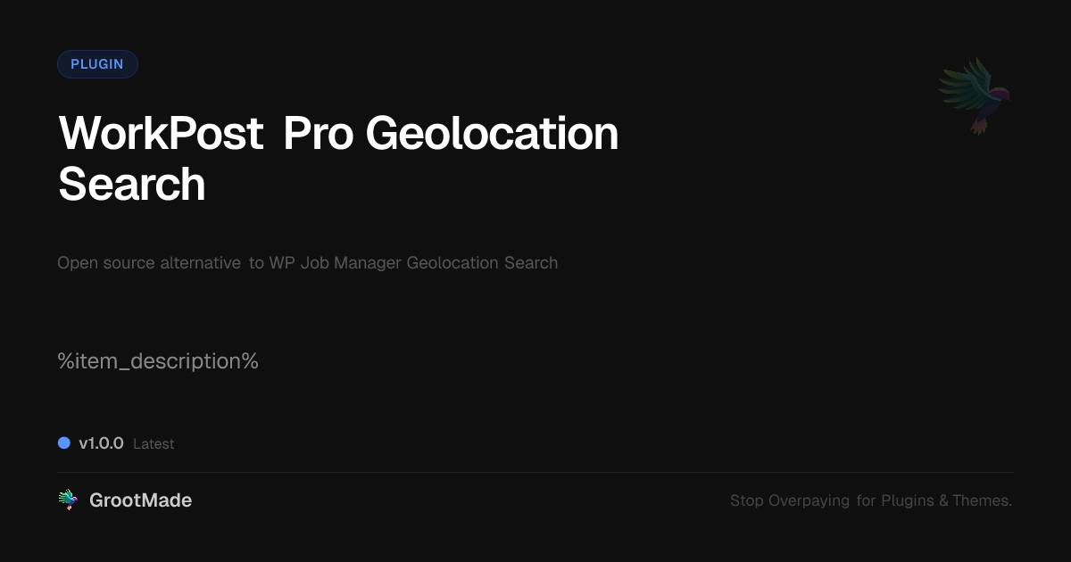 Preview of WorkPost Pro Geolocation Search