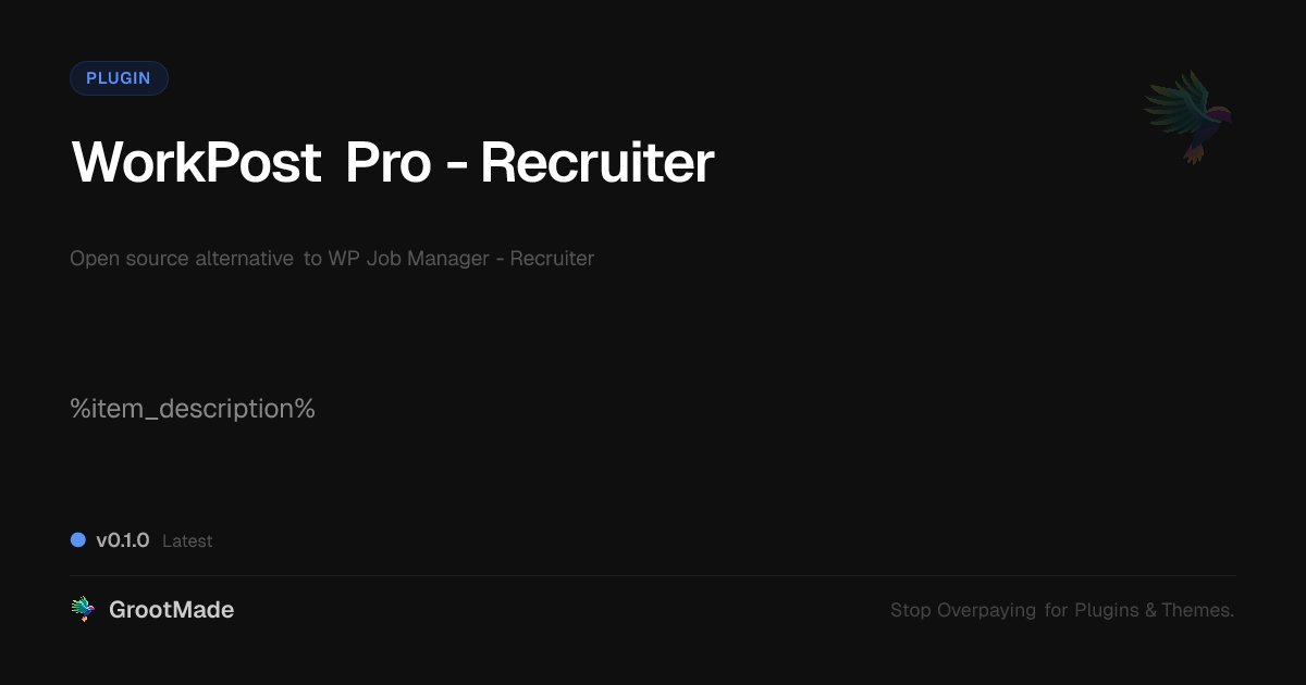 Preview of WorkPost Pro - Recruiter