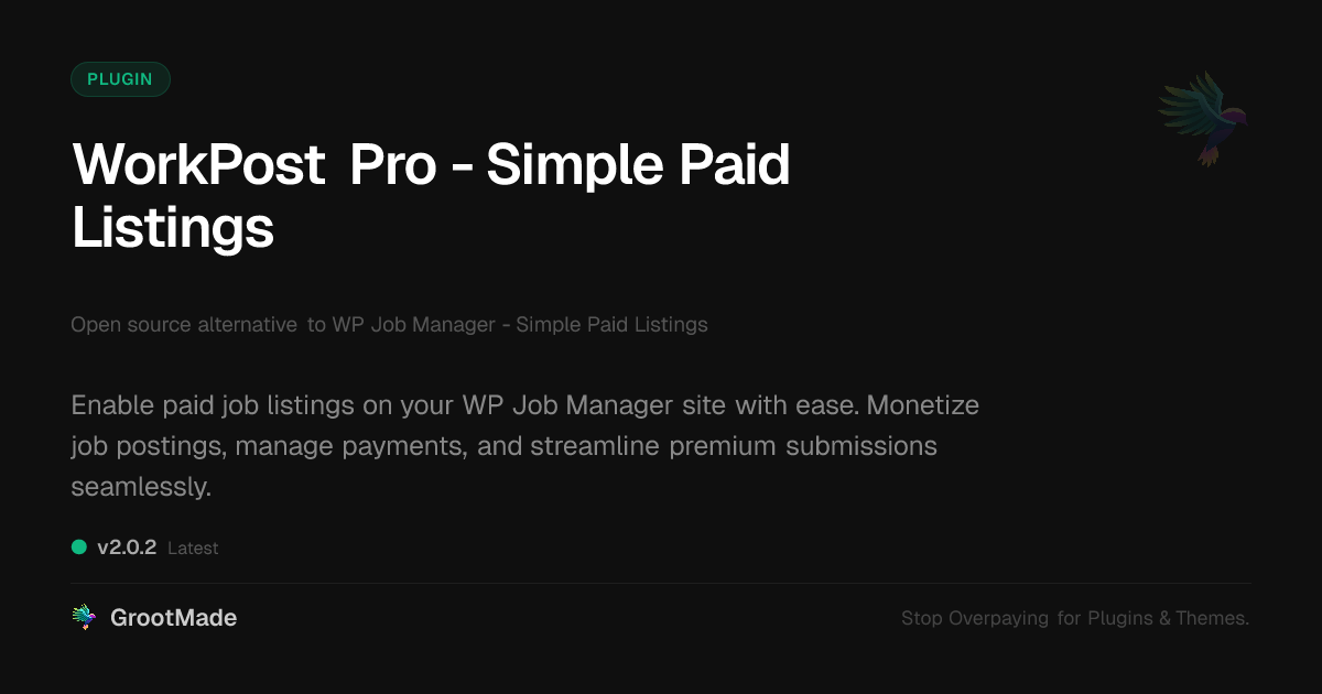 Preview of WorkPost Pro - Simple Paid Listings