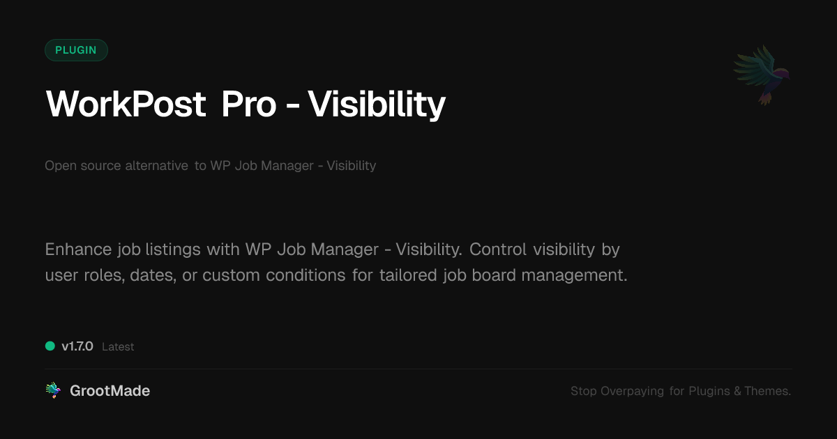 Preview of WorkPost Pro - Visibility