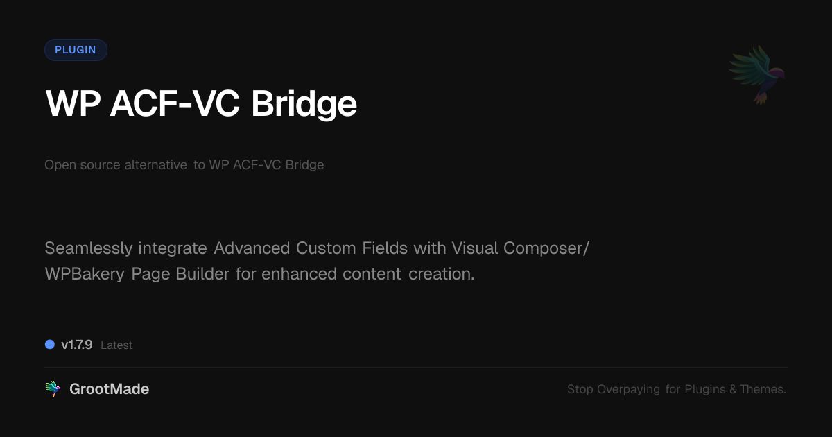 Preview of WP ACF-VC Bridge