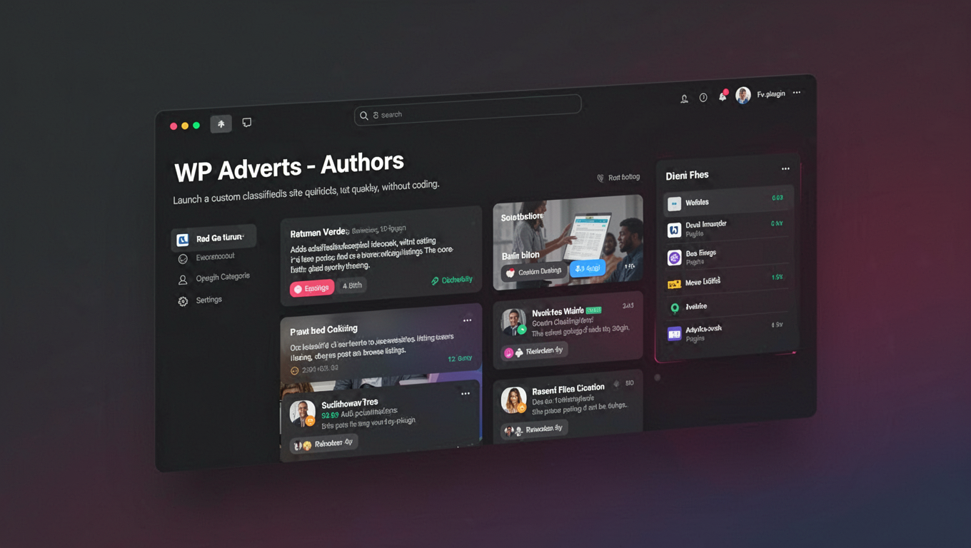 Preview of WP Adverts - Authors