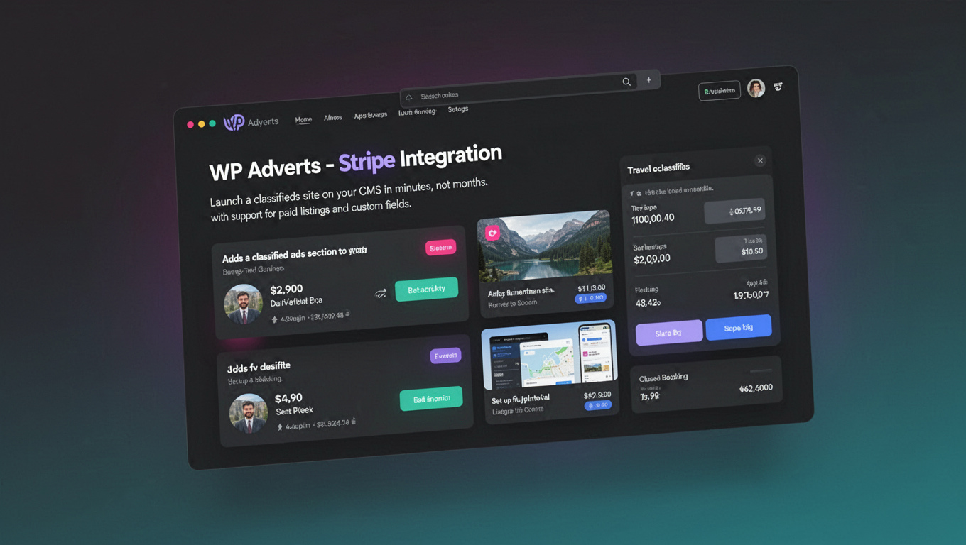Preview of WP Adverts - Stripe Integration