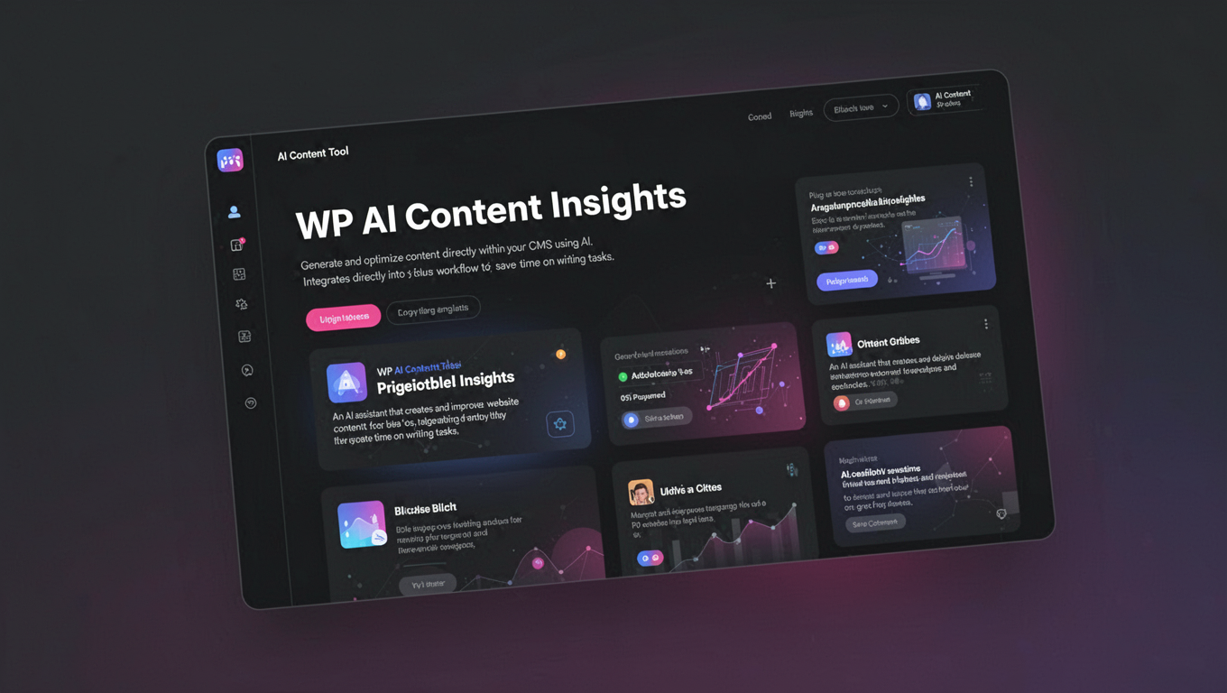 Preview of WP AI Content Insights