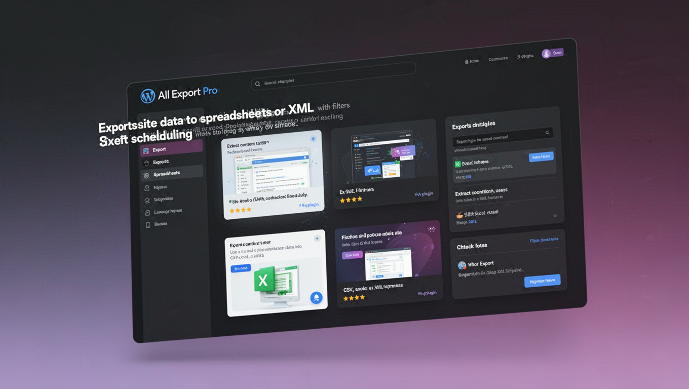 Preview of WP All Export Pro