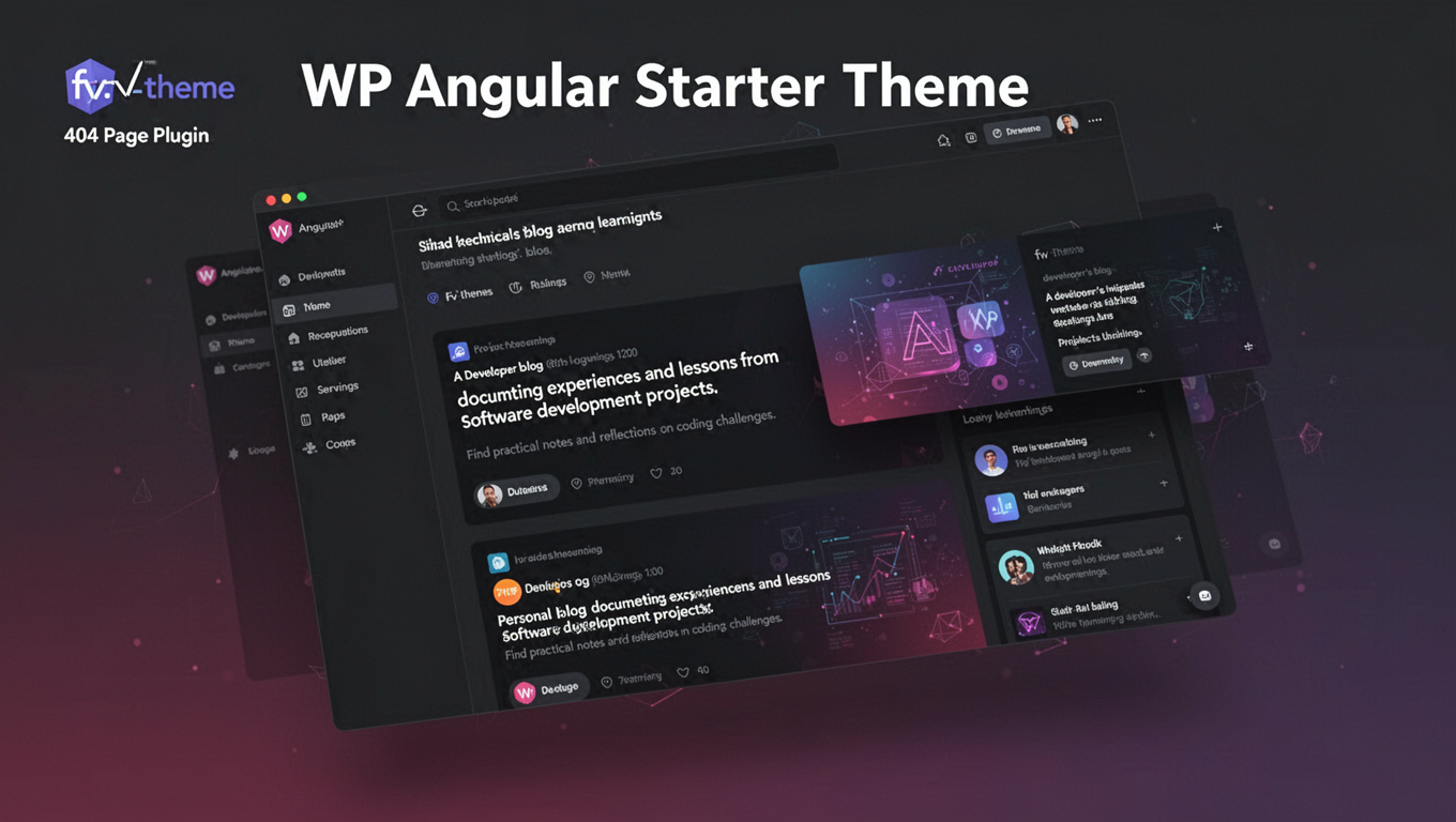 Preview of WP Angular Starter Theme