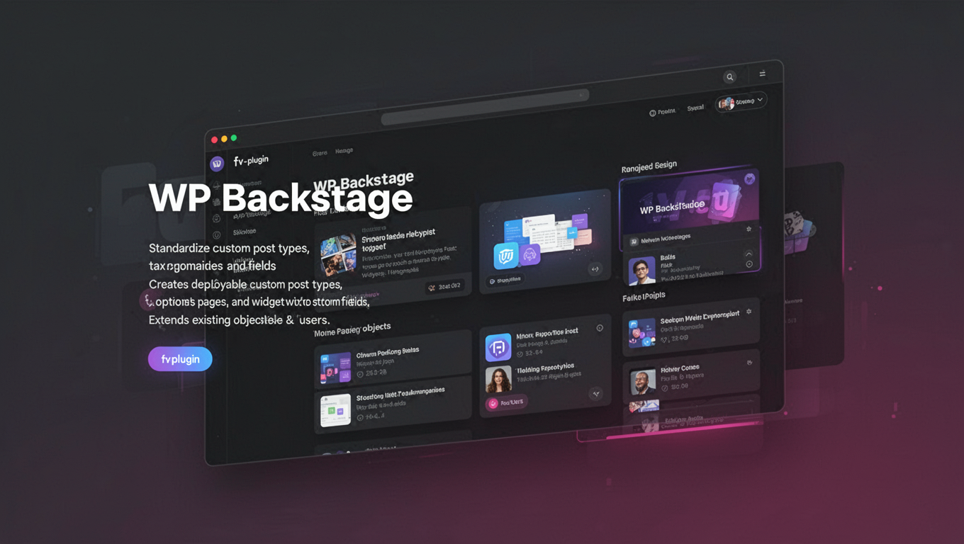 Preview of WP Backstage