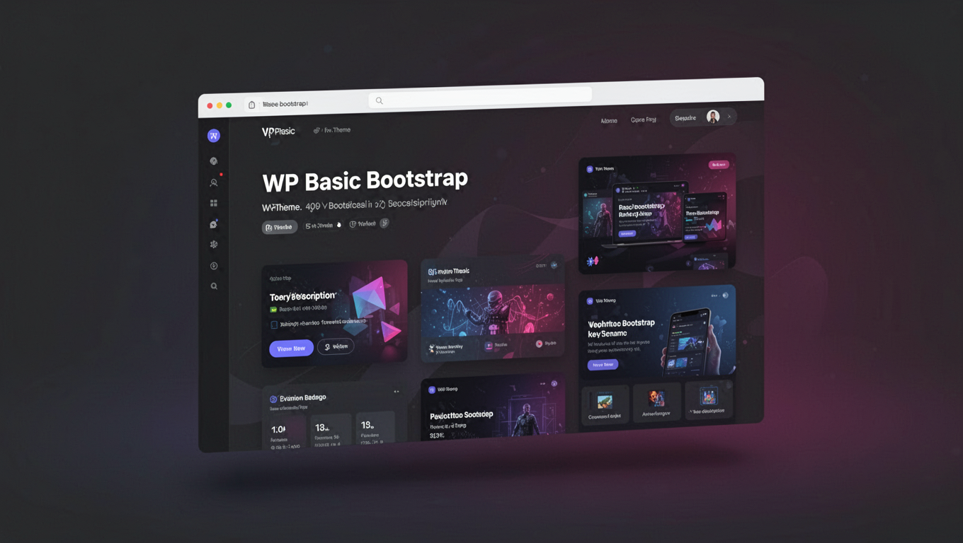 Preview of WP Basic Bootstrap