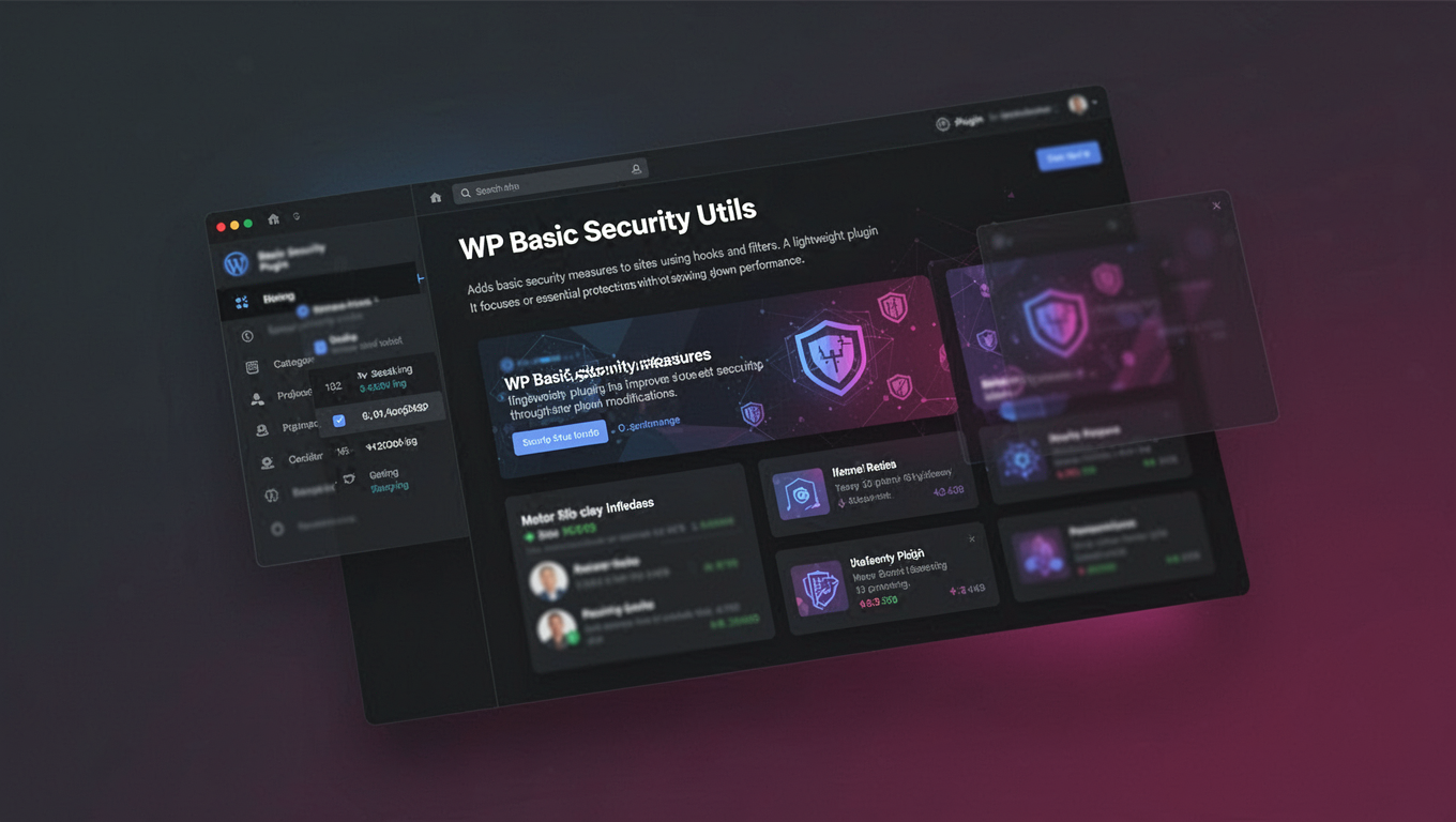 Preview of WP Basic Security Utils