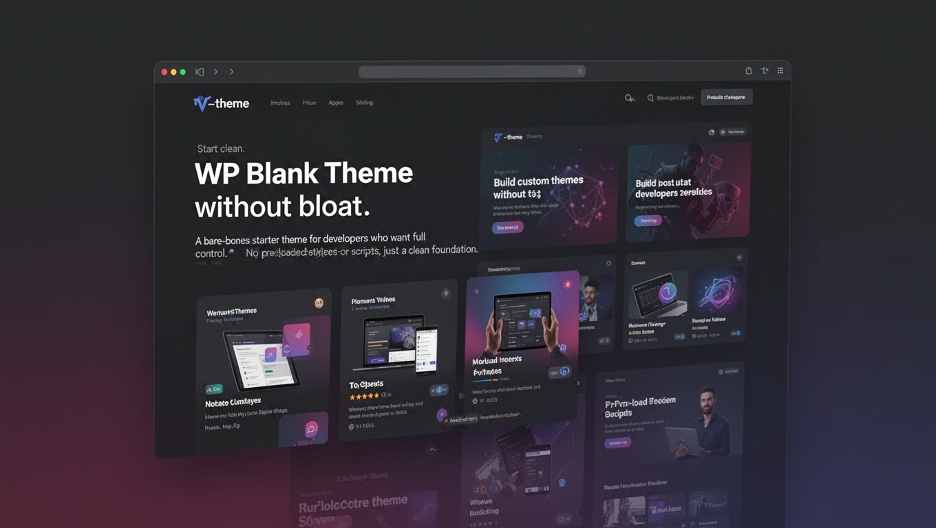 Preview of WP Blank Theme