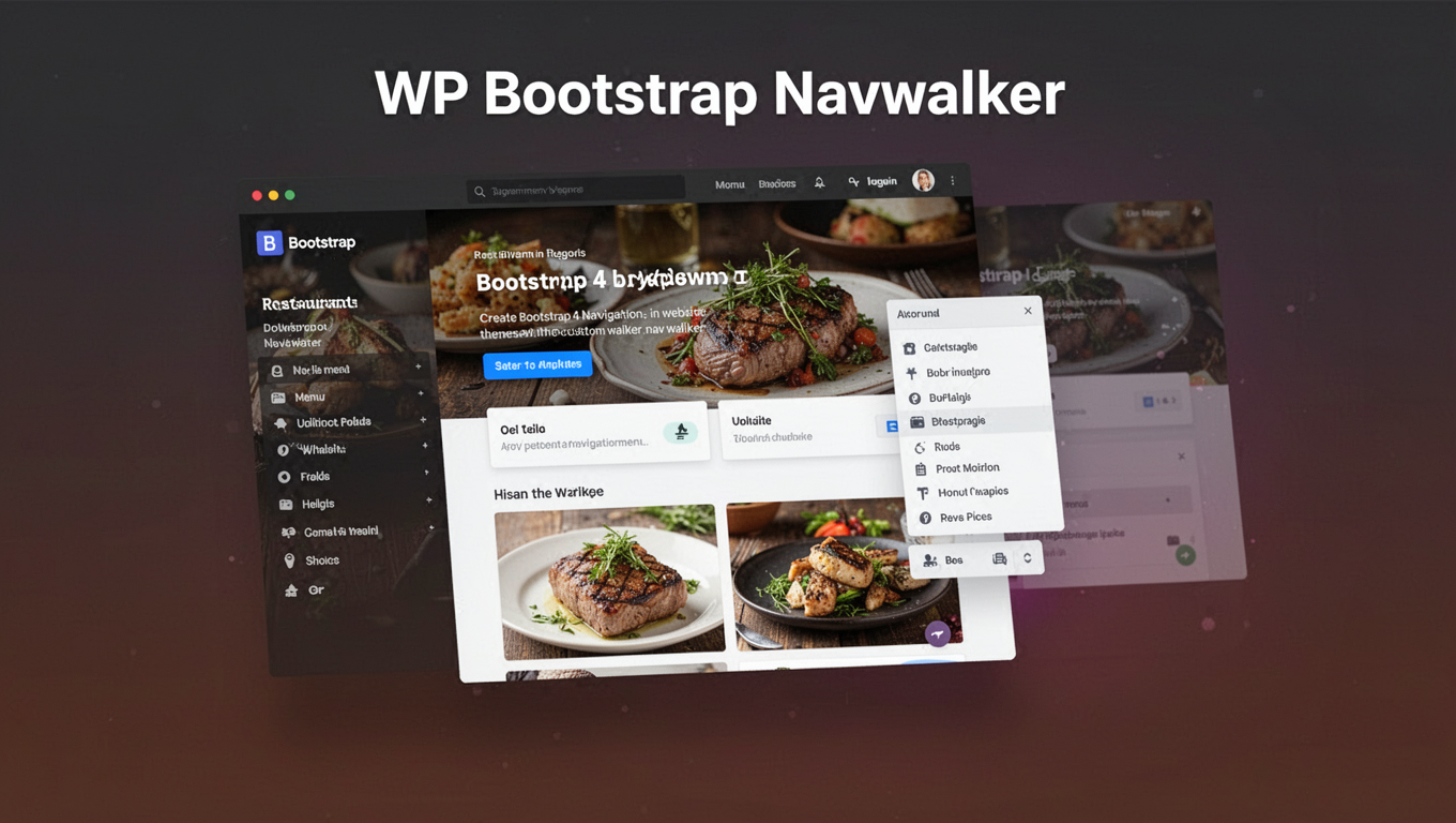 Preview of WP Bootstrap Navwalker