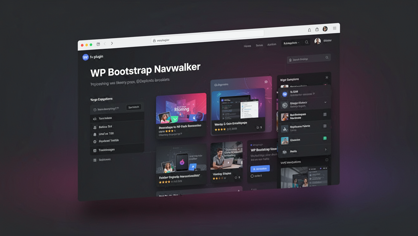 Preview of WP Bootstrap Navwalker