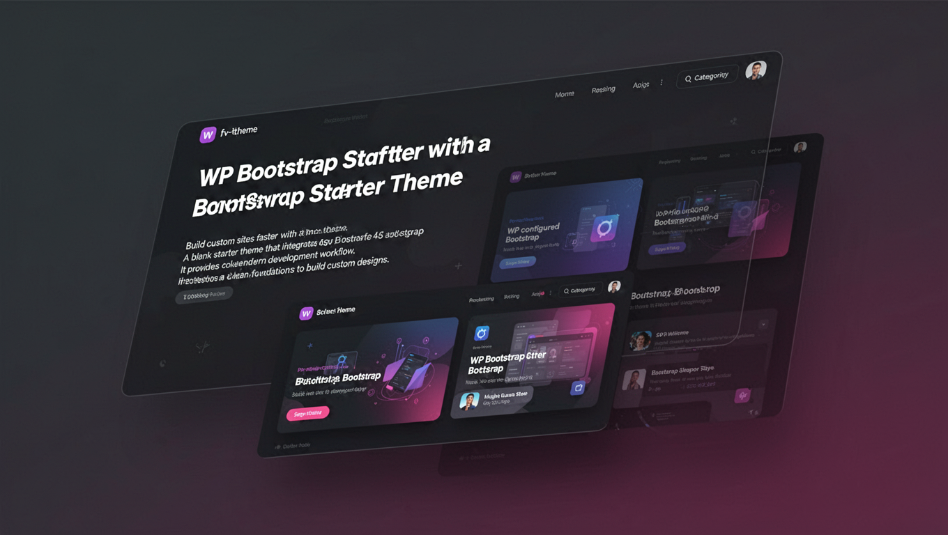 Preview of WP Bootstrap Starter Theme