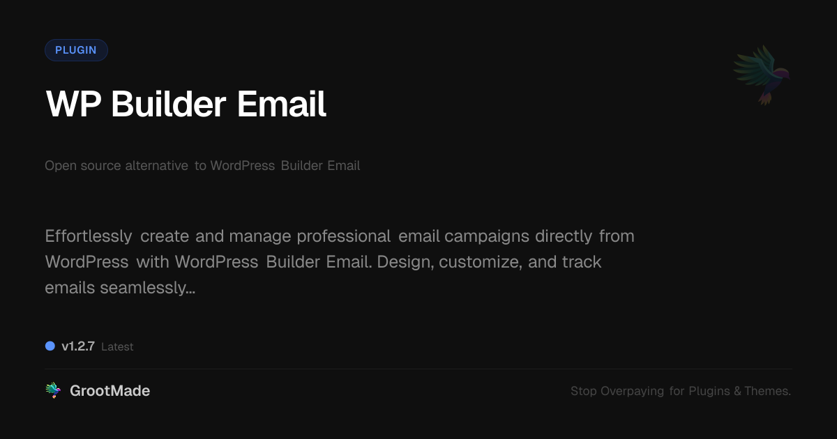 Preview of WP Builder Email
