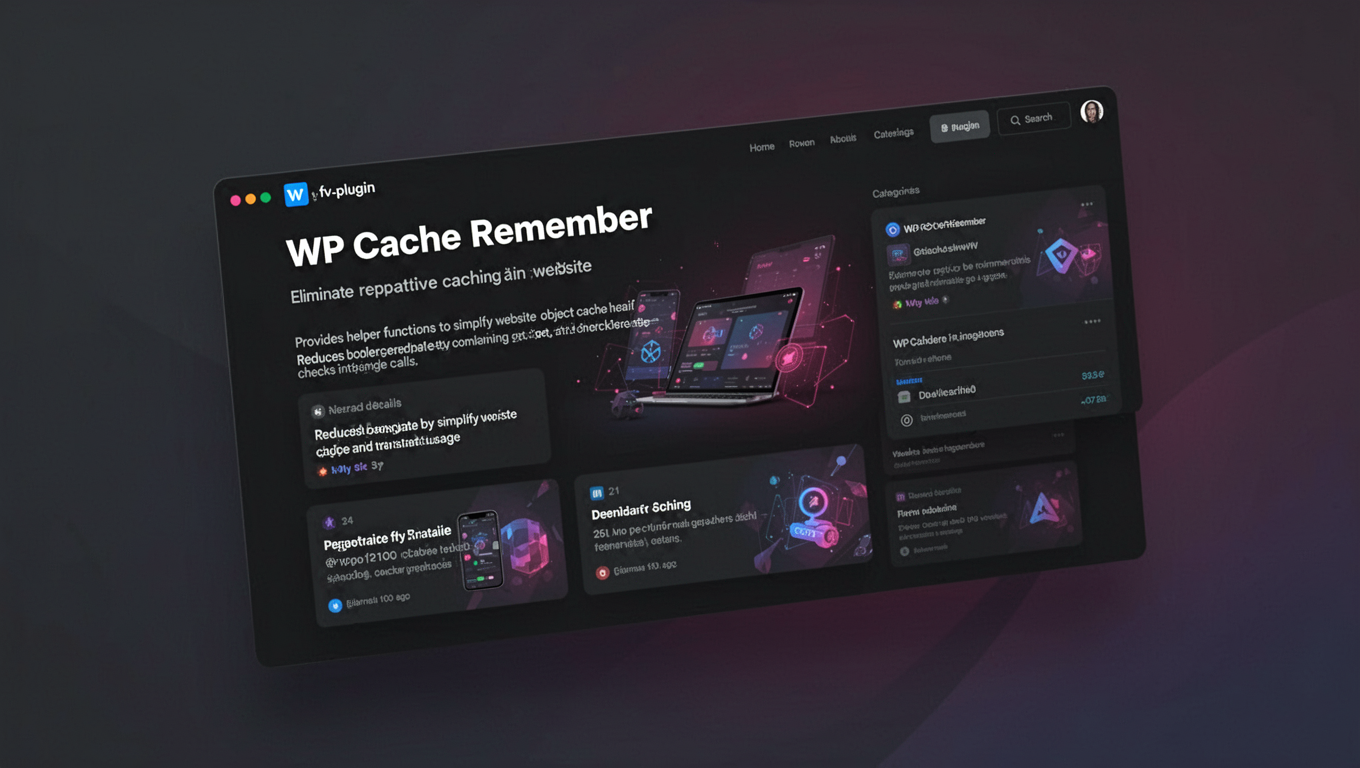Preview of WP Cache Remember