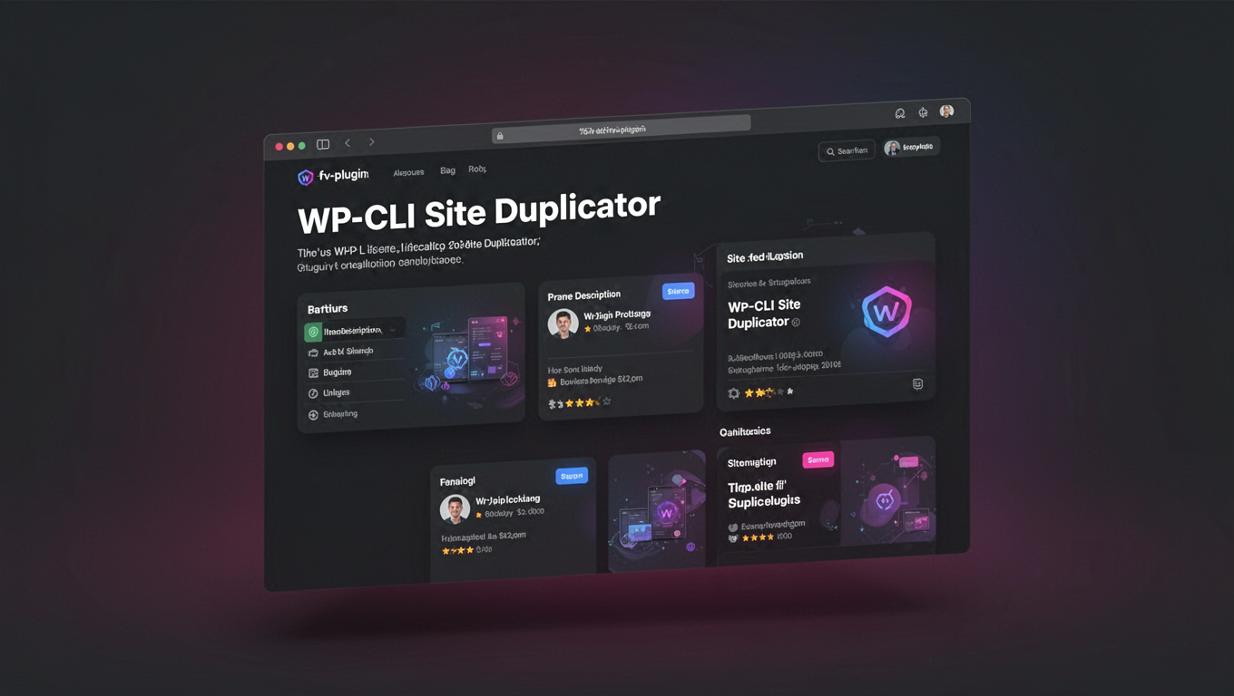 Preview of WP-CLI Site Duplicator