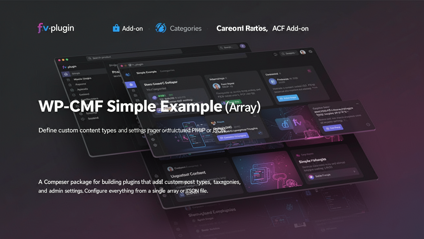 Preview of WP-CMF Simple Example (Array)