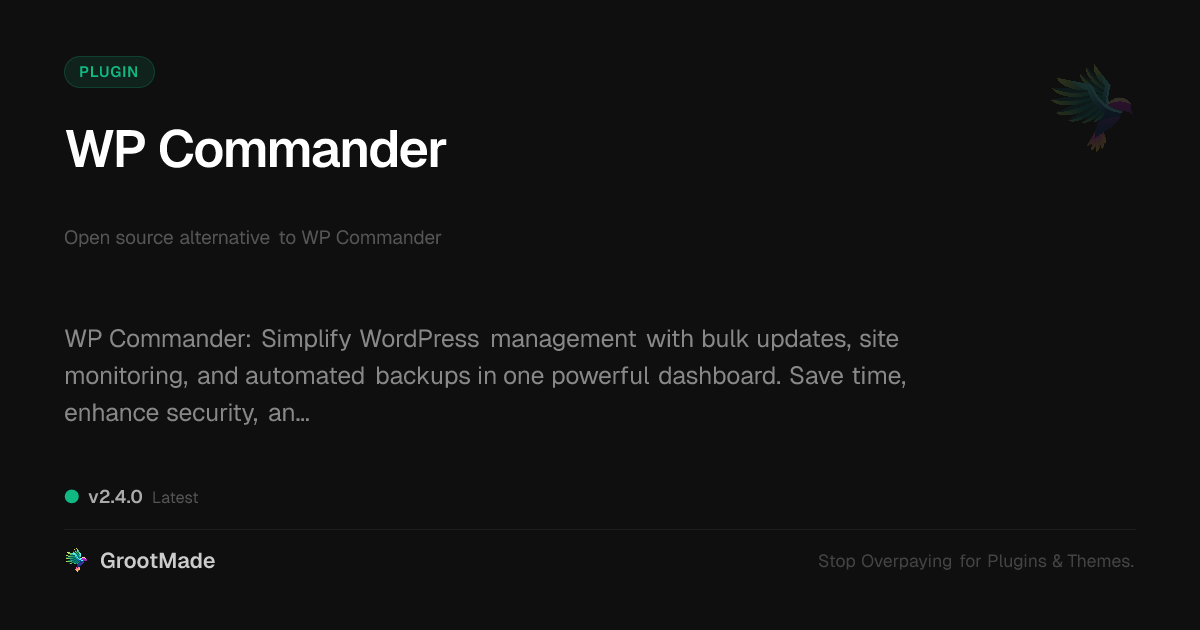Preview of WP Commander