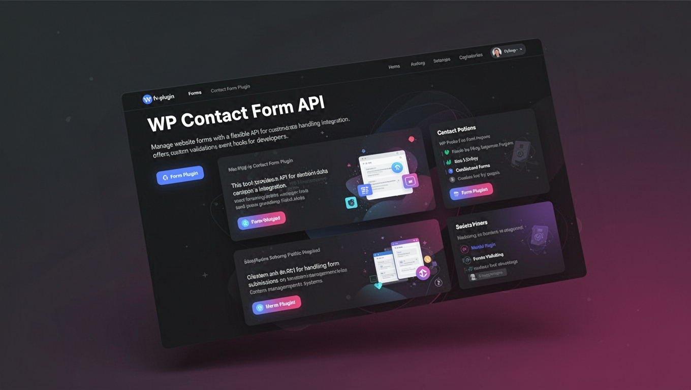 Preview of WP Contact Form API