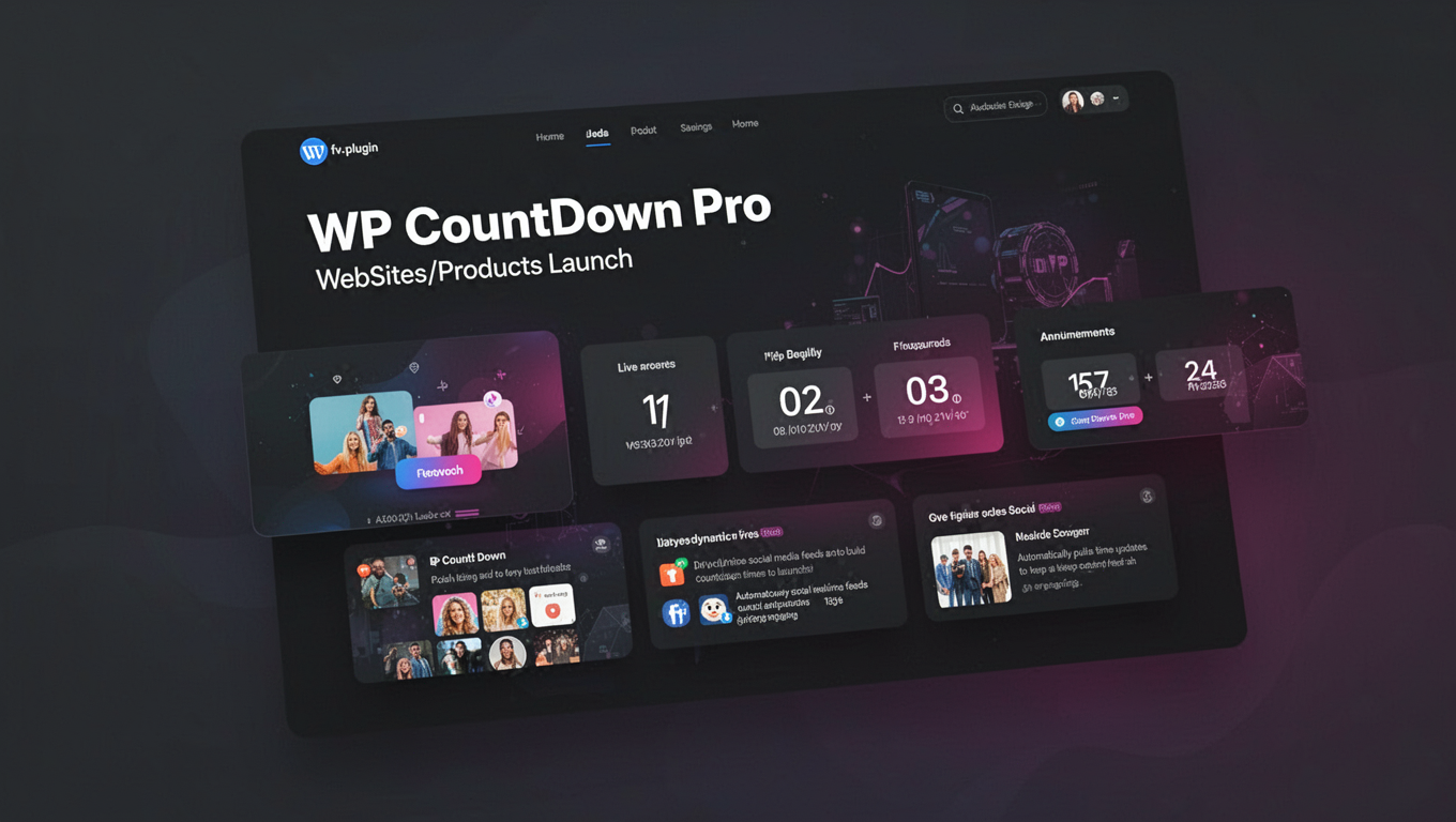 Preview of WP CountDown Pro - WebSites/Products Launch