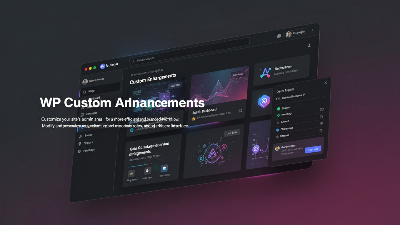 Preview of WP Custom Admin Enhancements