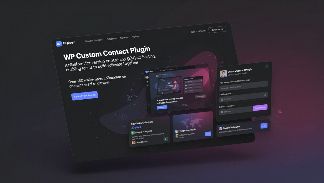 Preview of WP Custom Contact Plugin