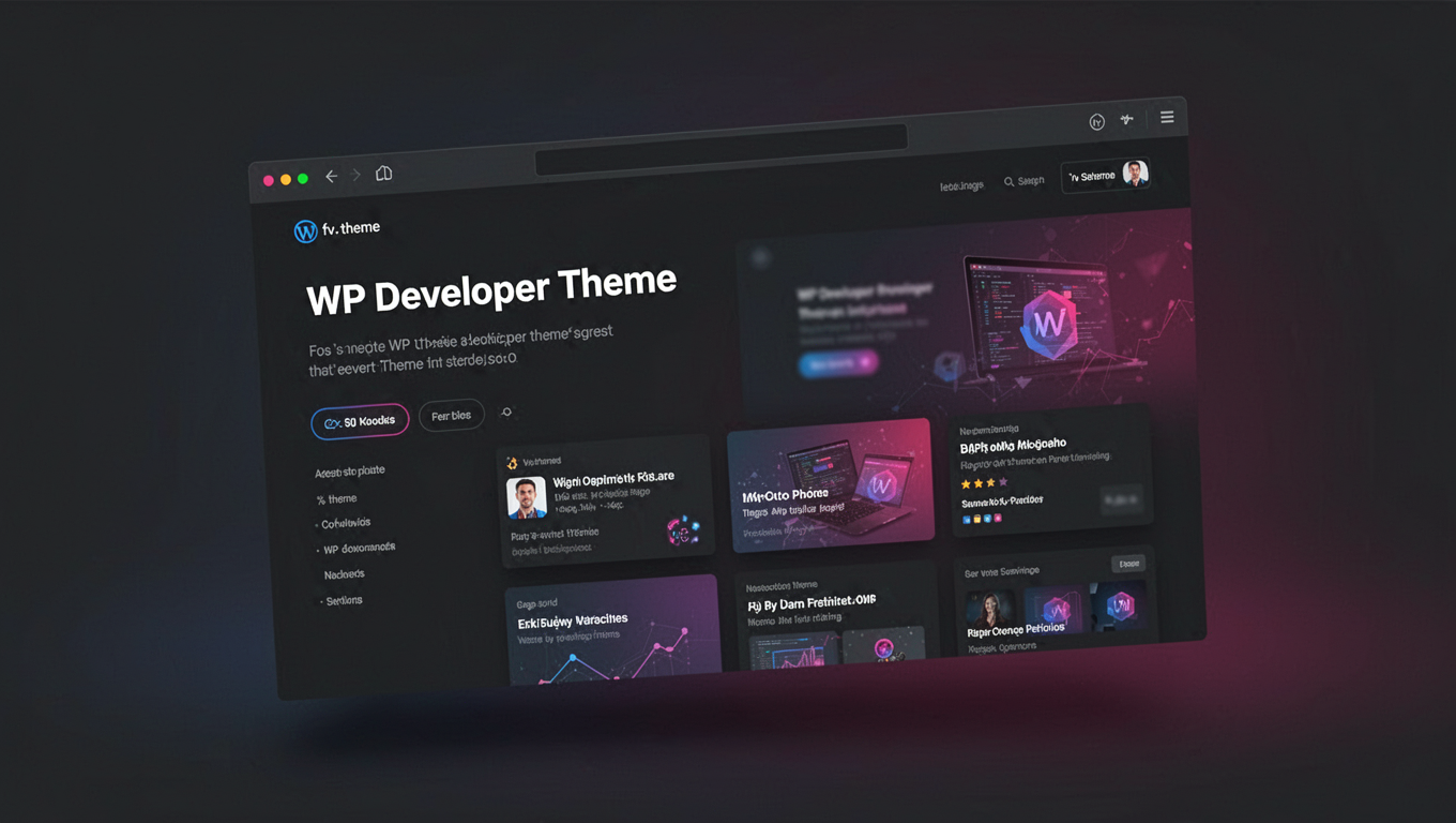 Preview of WP Developer Theme
