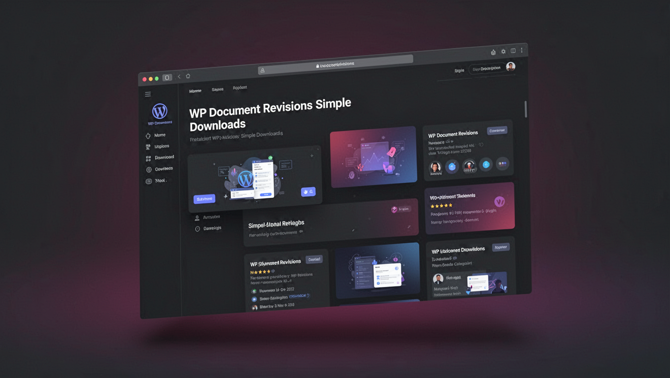 Preview of WP Document Revisions Simple Downloads