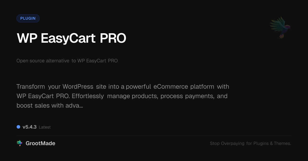 Preview of WP EasyCart PRO