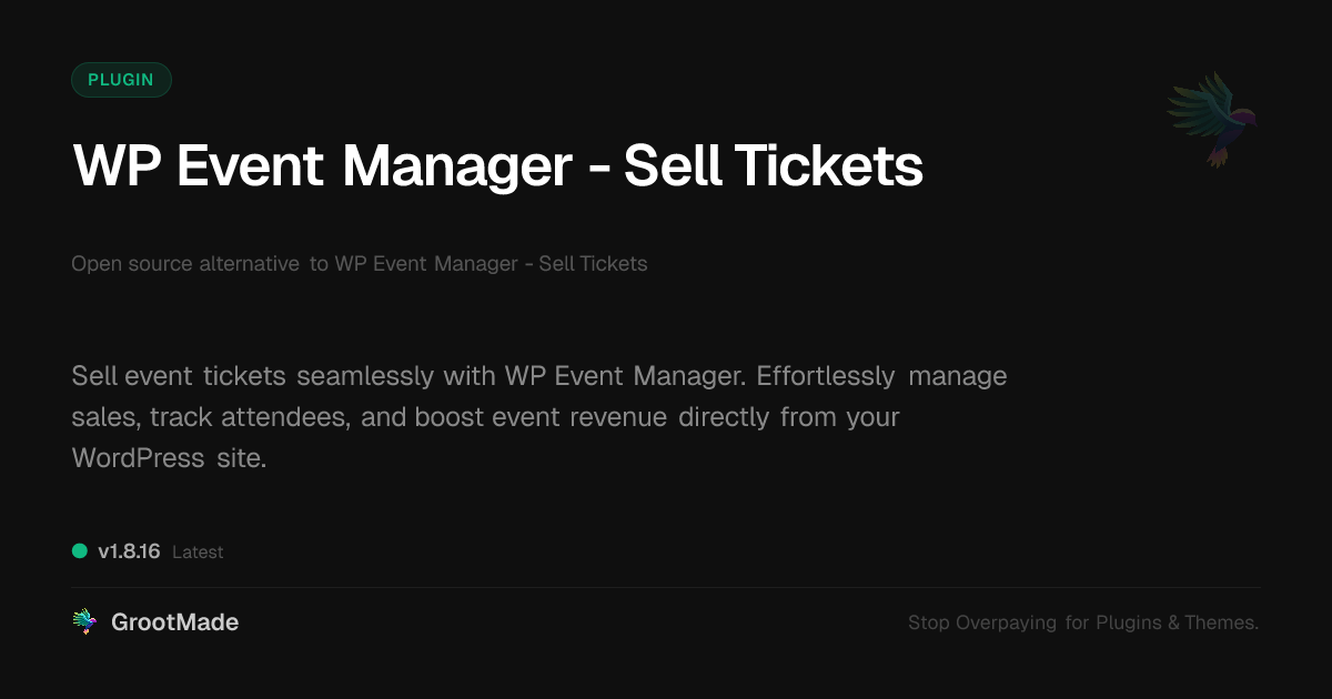 Preview of SpectraFlow - Sell Tickets