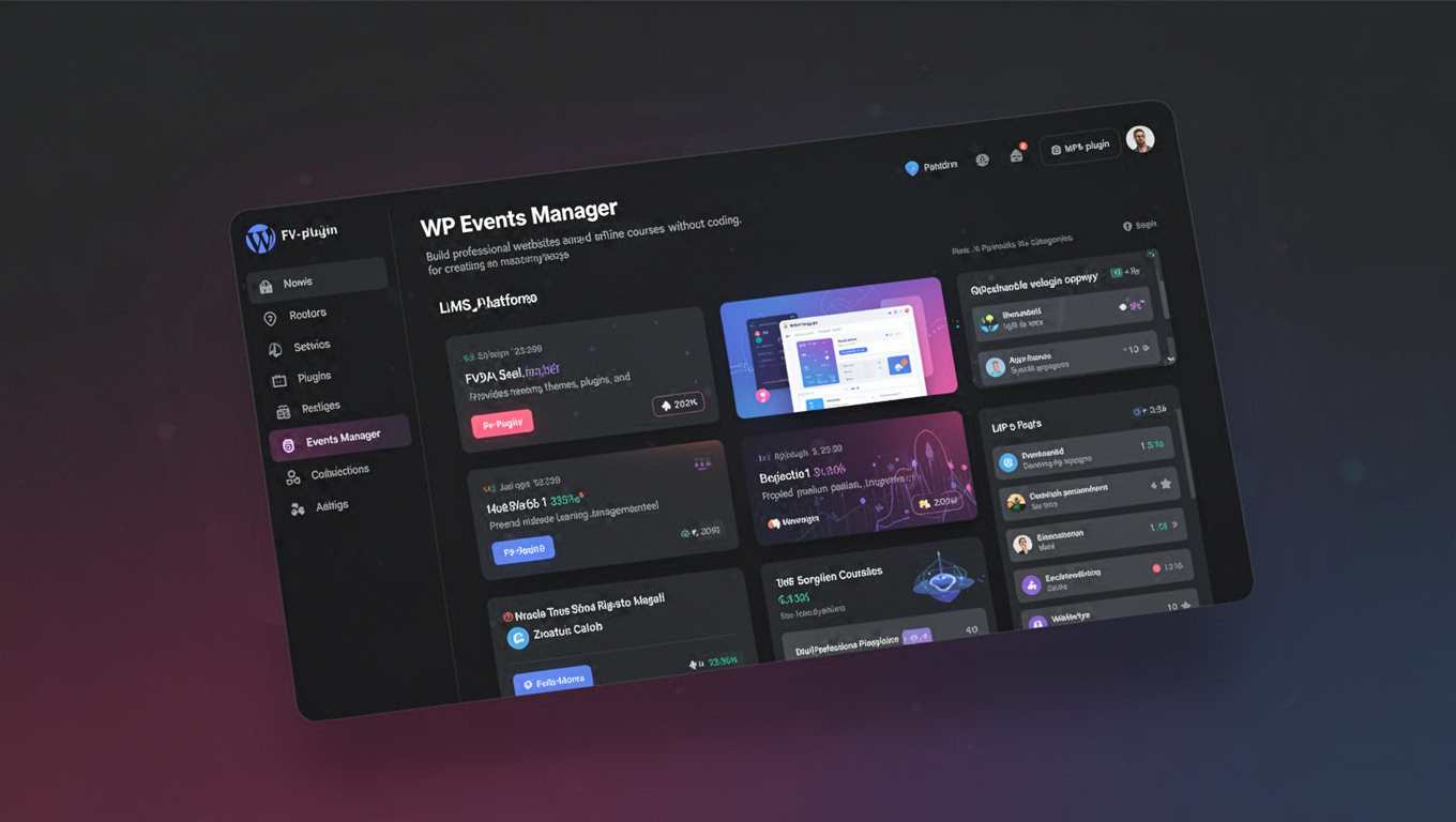 Preview of WP Events Manager