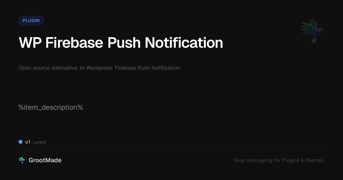 Preview of WP Firebase Push Notification