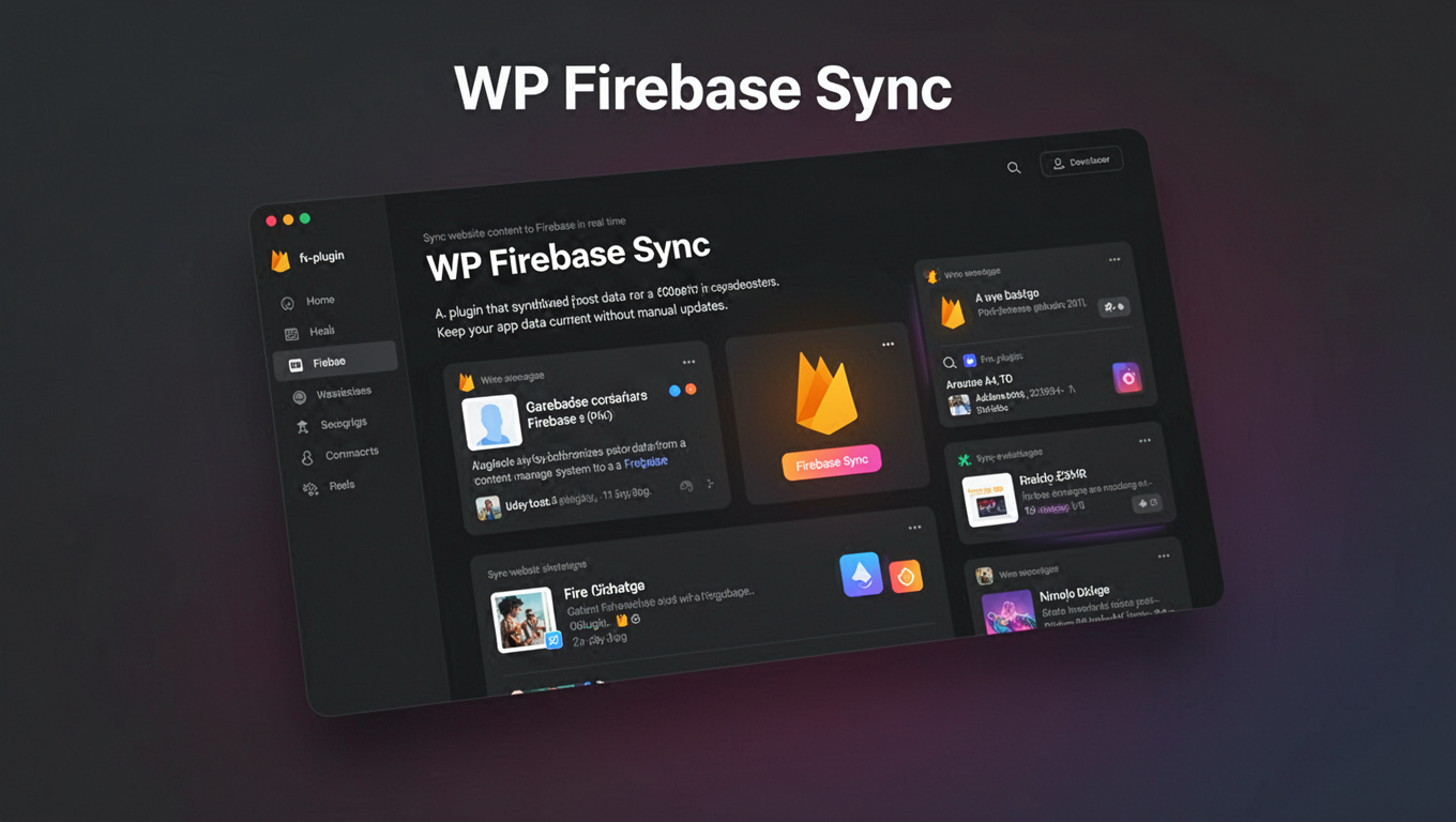 Preview of WP Firebase Sync