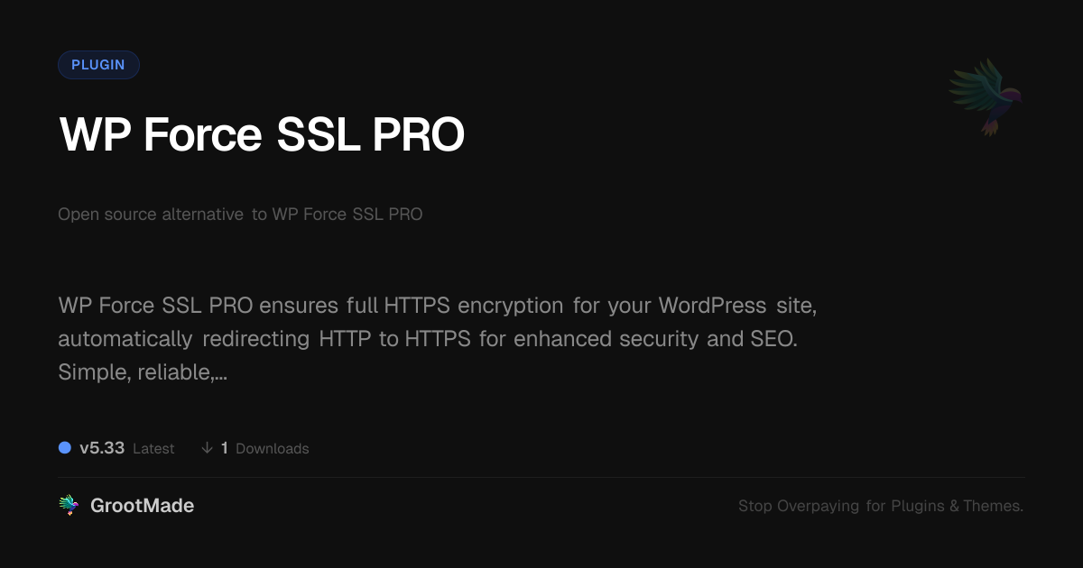 Preview of WP Force SSL PRO