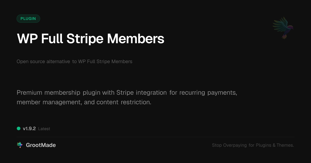Preview of WP Full Stripe Members