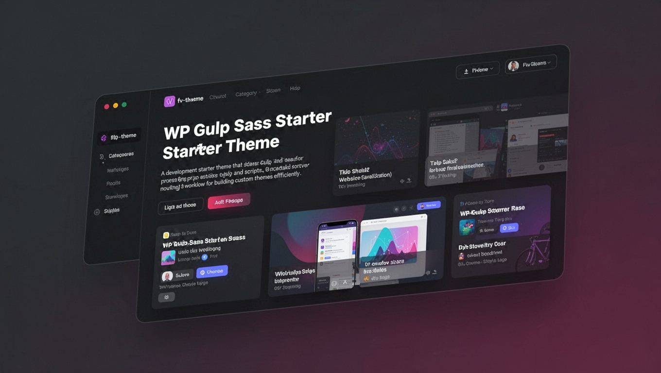 Preview of WP Gulp Sass Starter Theme