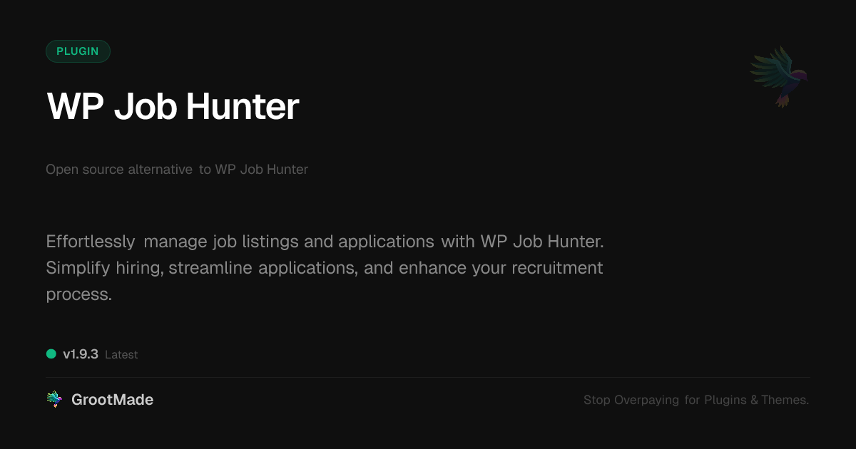 Preview of WP Job Hunter
