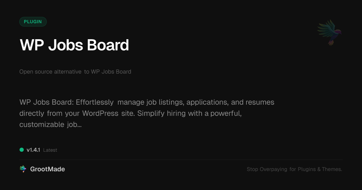 Preview of WP Jobs Board