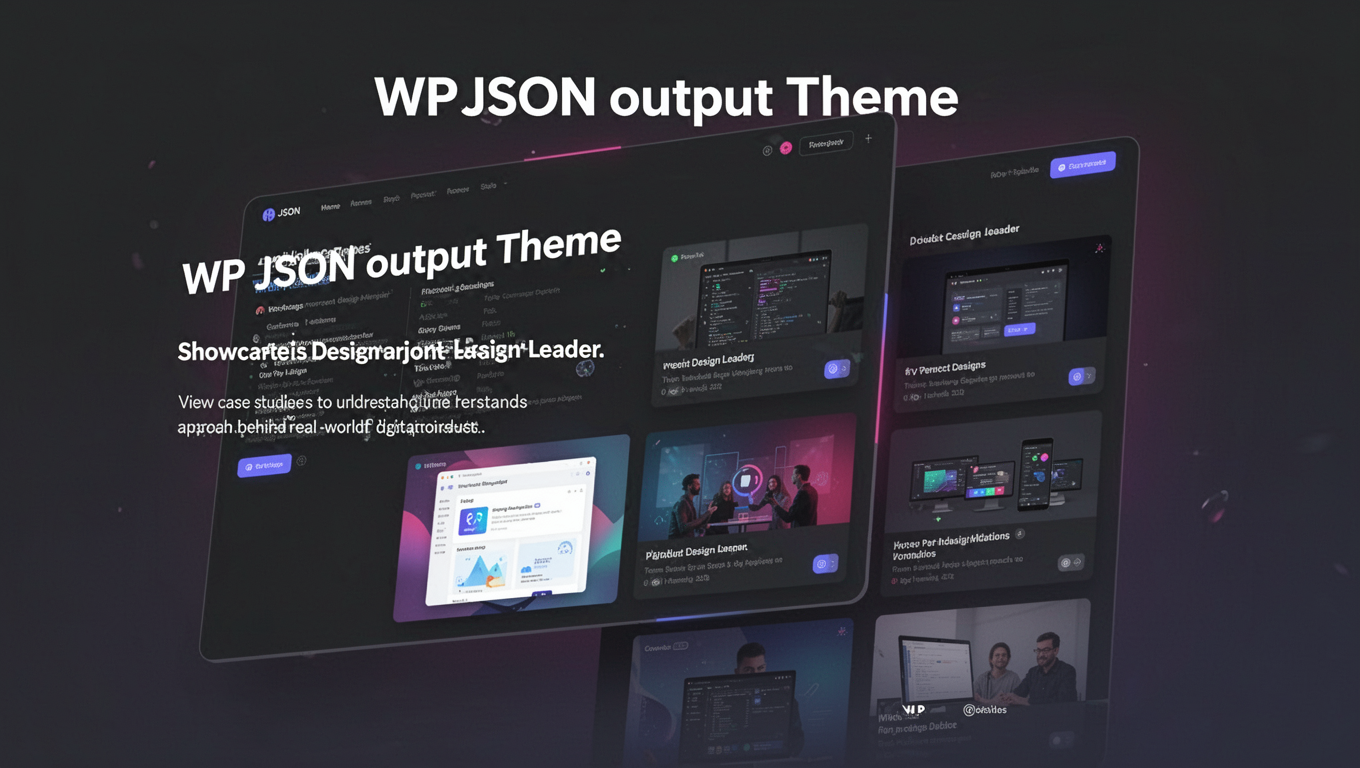 Preview of WP JSON output Theme