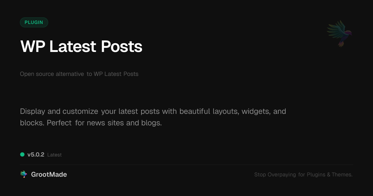 Preview of WP Latest Posts